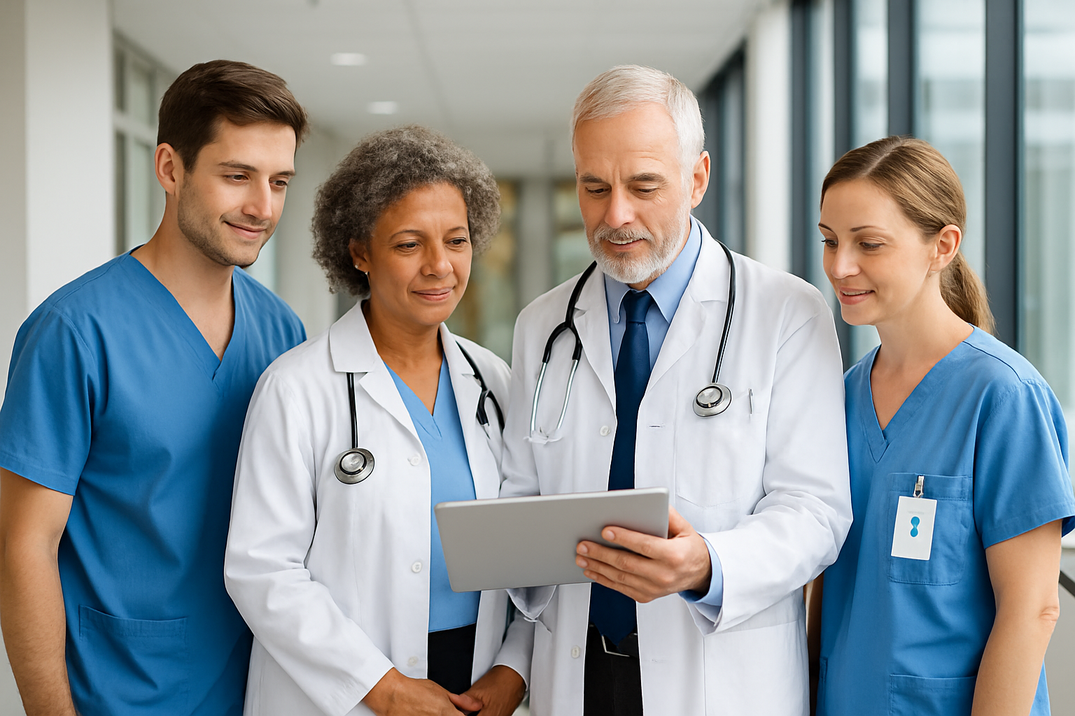 Healthcare professionals meeting