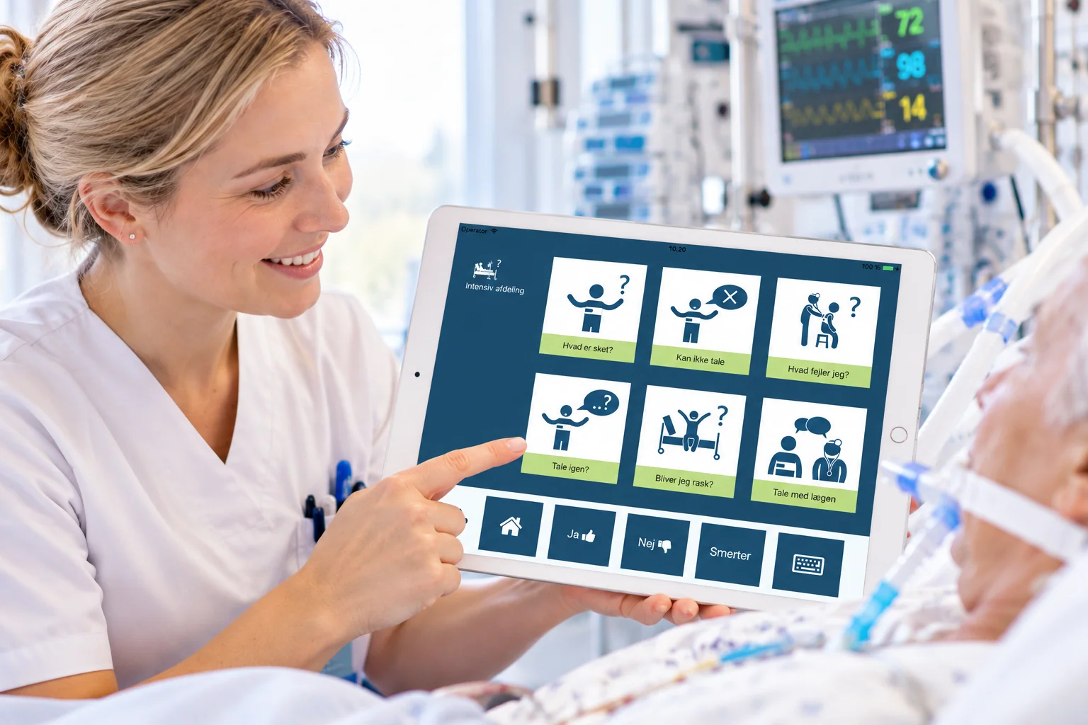 Talk2Care tablet-based patient communication aid
